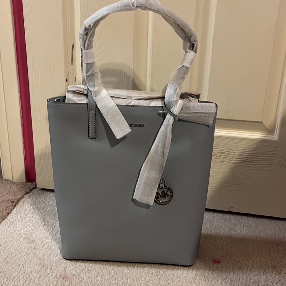 Michael Kors Large Tote Gray Leather